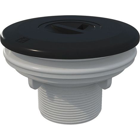 Boquilla de aspiración AstralPool 00332CL144 antracita para piscina liner Ø50 rosca 2" (1/2)