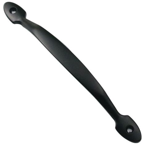 Poignée de Traction de Porte Noir , Poignee de Porte Interieur en Acier Inox, Poignée de Porte d’Armoire, Poignée de Hangar, Poignee de Porte de Garage, Porte de Jardin en Bois (1/5)