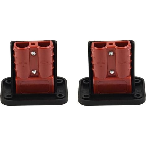 pezzi 50A Anderson Socket Connector Pannello di copertura da incasso per cavi per roulotte, barche e camion (1/4)