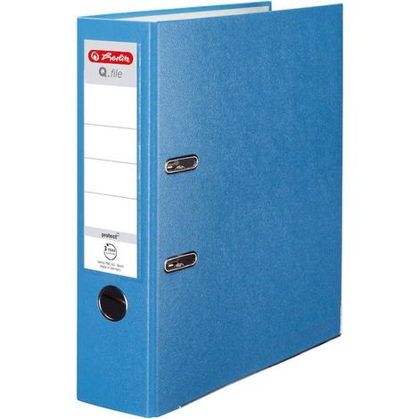 Ordner A4 8cm PP aqua Q Datei