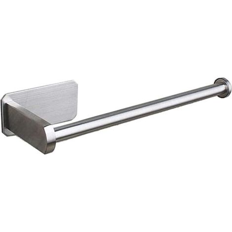 Sportello per rotolo di carta igienica, sportello per rotolo di carta igienica a parete, porta mocio in acciaio inox, sportello per rotolo di carta igienica satinato, versione lunga (1/3)