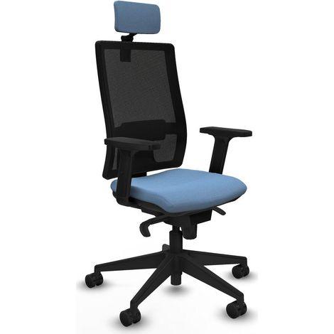 Piqueras-y-crespo Chaise de bureau bleu ciel confortable (1/3)