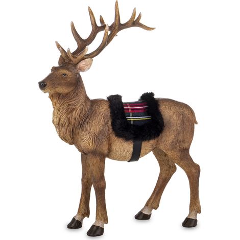 Grande figurine de cerf de Noël (30 cm) - Décoration de Noël (1/5)