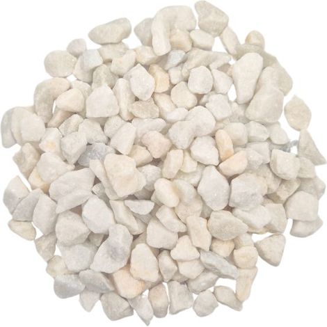 PACK +/- 1T (2 X 500Kg) Gravier Blanc Pur Ø 8/12 mm - Livraison STANDARD (1/4)