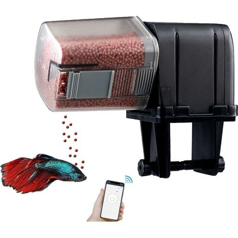 Automatic Aquarium Fish Feeder, Moisture Proof Electric Feeder (1/3)