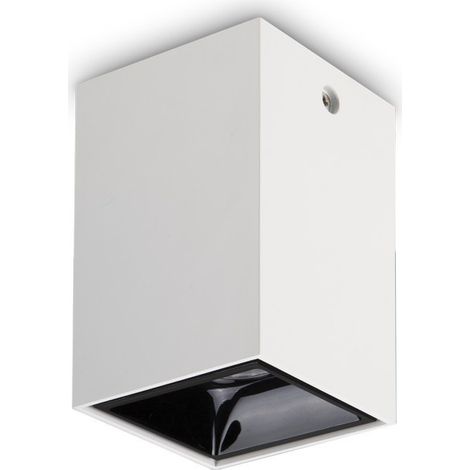 Foco empotrable LED decorativo cuadrado montado en superficie, blanco, 3000K