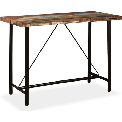 Bartisch Altholz Massiv 150x70x107 cm vidaXL