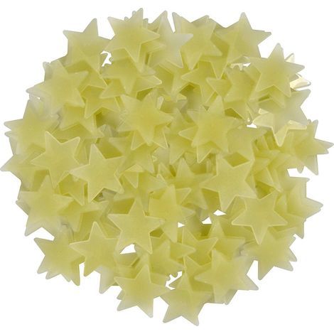 Autocollants Étoiles 3D Luminescents Pour Plafond Et Mur Chambre Enfant Décoration Murale Fluorescente Longue Durée Idéale Pour Nuit (1/5)