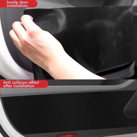 [Yuexinghui] (ZH) Türschutzleiste für Autotüren, 3 m x 3 cm, 5 cm, 7 cm und 10 cm, 5D-Carbonfaser-Optik. Schützt Einstiegsleisten, vor Stößen, Tritten, Kratzern und Abrieb. (1/5)