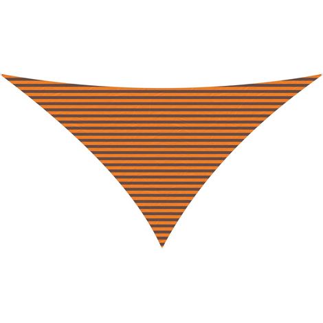 Sonnensegel Orange und Braun 7 x 5 x 5 m 100 % Polyester Oxford vidaXL