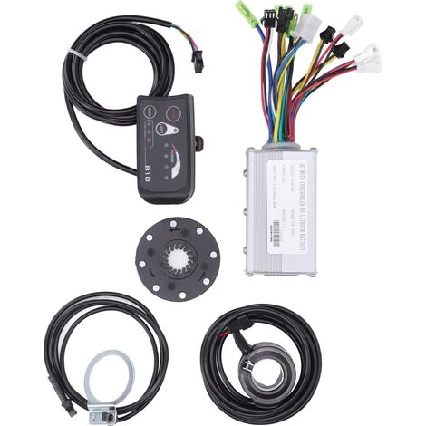Kit de Conversion de Contrôleur de Vitesse de Vélo électrique 15A avec Panneau S18 pour 250W - Solution Complète de Bricolage (1/5)