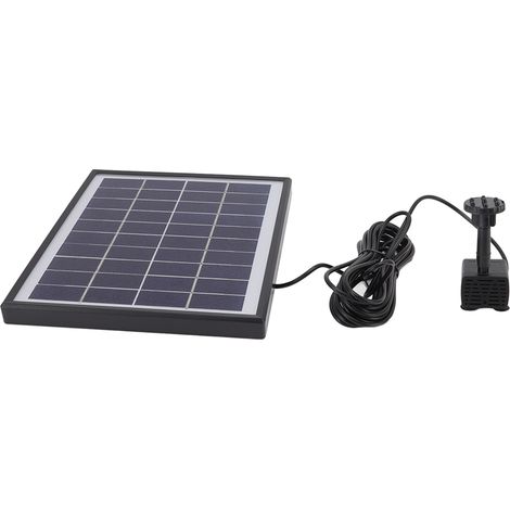 Pompe solaire pour fontaine 5 W, anti-obstruction, portable et facile à nettoyer, pour fontaine flottante extérieure 12 V (1/5)