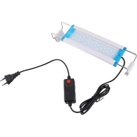 Lampe d'aquarium ultra-mince, éclairage réglable à trois couleurs, amélioration des couleurs pour aquarium, éclairage paysager, prise UE (1/5)