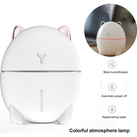 Mini humidificador USB de 200 ml – Silencioso, atomizador + luz LED, para el hogar/oficina, precio muy bajo, regalo para el Día de la Madre (1/5)