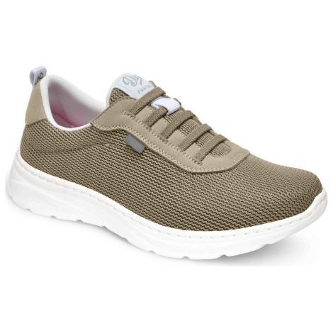 Zapatilla de trabajo con cierre de cordones elásticos ALICANTE 44 Beige (1/2)