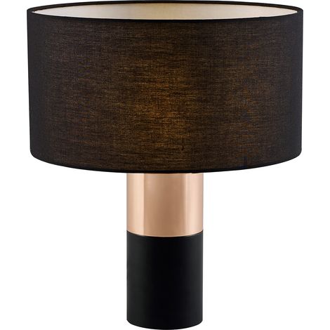 Teamson Home Ayden Table Lamp with Touch Control, Standing Light with Tap Sensor, Modern Lighting in Black for Living Room, Bedroom or Dining Room (1/5)