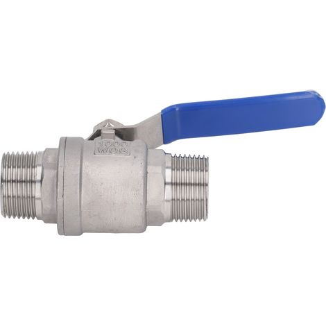 1-Zoll-Kugelhahn mit Außengewinde, Edelstahl, zuverlässige Abdichtung, NPT, für Wasser, Öl, Gas. (1/5)