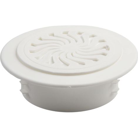 Rejilla de ventilación redonda ajustable de plástico ABS para baño, oficina, cocina y dormitorio (80 mm). (1/5)