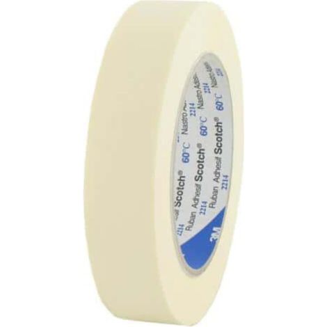 Ruban adhésif papier masquage 3M 2214 25mm (1/2)