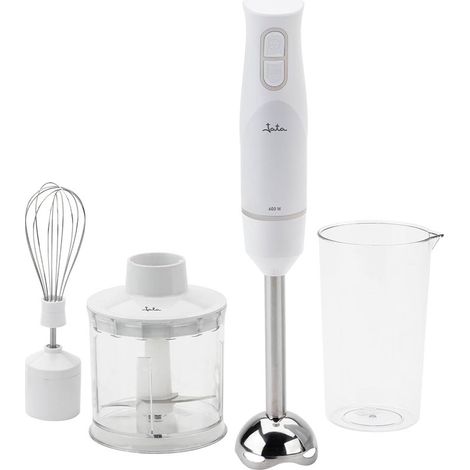 Batidora de mano JATA JEBT1127 de 600 W con accesorios: mini batidora con picadora, batidor y vaso de 500 ml, 2 velocidades + mo (1/5)