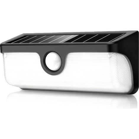 Lampe Solaire Extérieur interconnectable, Applique Murale Solaire avec Détecteur de Mouvement Activé Aimultanément, Lumière LED Etanche IP65 pour Balcon, Jardin et Garage (1/5)
