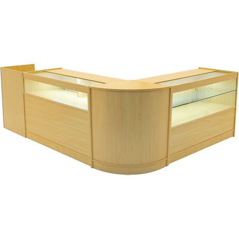 Gravity LED Shop Counter Set B1200, C1200, TB60 &  & CM60 - Maple