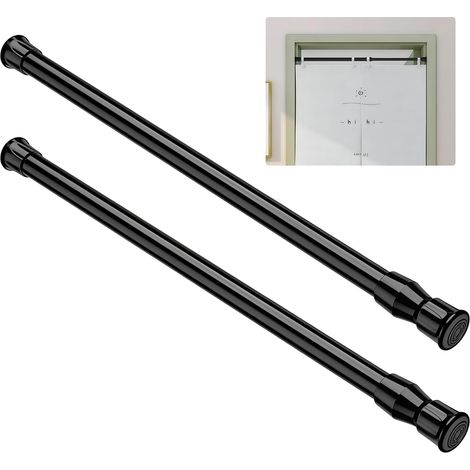 2 Pièces Tringle Rideau sans Percage Extensible 40-70 cm (1/5)