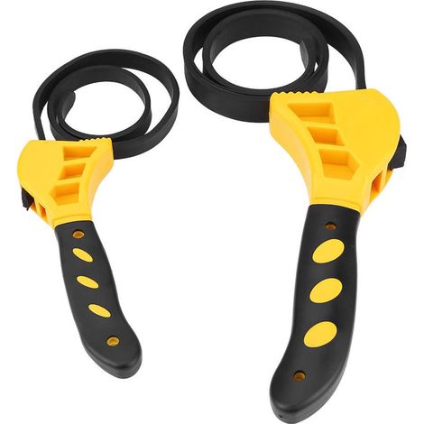 Outil multifonction en caoutchouc (lot de 2) : clé à filtre à huile, clé réglable et ouvre-bouteille. (1/5)
