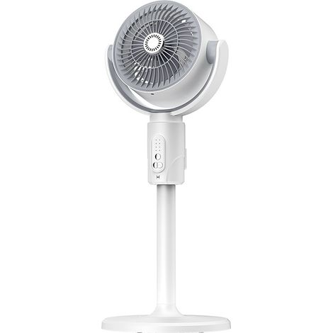 Ventilateur sur pied silencieux 5 vitesses – Minuterie 8 h – Hauteur réglable – Télécommande – Moteur à courant continu 23 dB pour circulation d'air