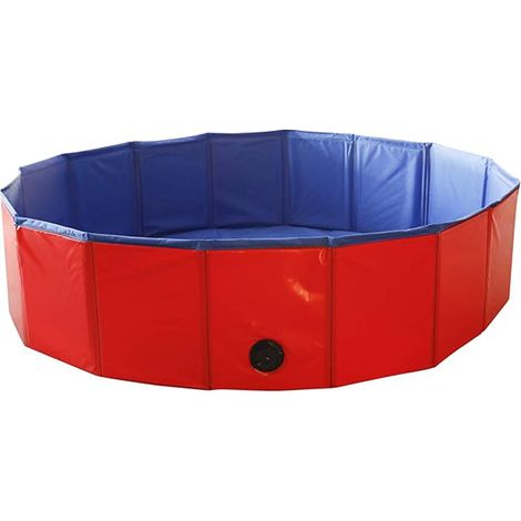 1 Baignoire pliable PVC, piscine mobile, bac sable, pour chien chat, intérieur extérieur (1/5)