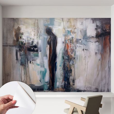 Papier peint autocollant avec imprimé pour décoration intérieure pour rénovation a motif Personnage mystérieux 152x104 cm (1/5)