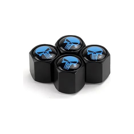 (Gris foncé) 4 bouchons de valve de pneu, accessoires auto, cache-noyau modifié, garniture en métal noir et argent, compatible avec M (1/5)