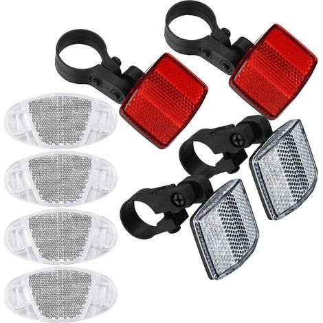 réflecteurs avant et arrière pour vélo, support de réflecteur pour roue de vélo, bande réfléchissante, accessoires pour roues de VTT (1/5)