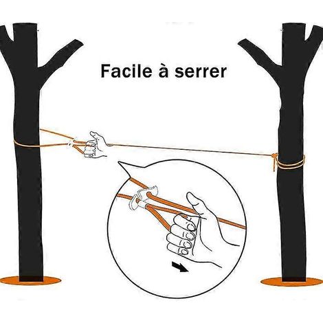 Corde à linge épaisse de 5 m pour jardin et extérieur, facile à tendre - Rouge (1/4)