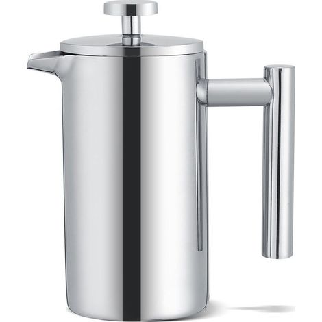 350 ml French-Press-Kaffeekanne aus Edelstahl mit Dreifachfilter (1/5)
