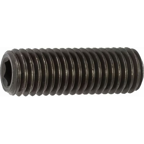 100 Vis Sans tête hexagonal creuse Bout Plat DIN913 acier Brut - diamètre 2 mm - Longueur 5 mm mm - Diamètre 2 mm