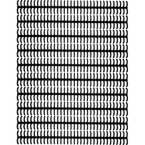 10PCS 34 Hole Binding Spine Plastic Split Loose Leaf Rings Detachable Binding Loop 12mm Diameter Black