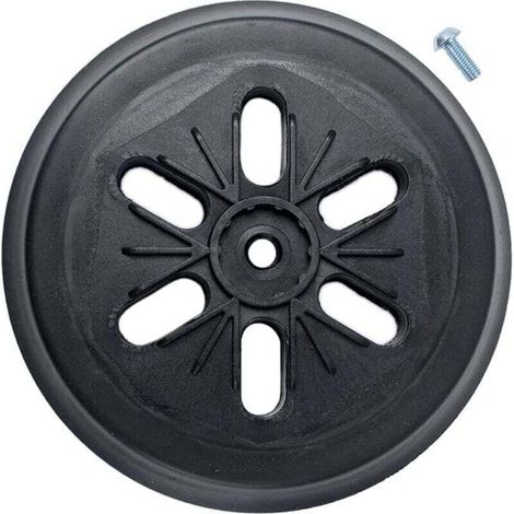 Patin de ponçage compatible avec ponceuse orbitale à turbine Bos-ch Gex 150 AC, PEX 15 AE, GEX 150 (diamètre 150 mm, avec vis) (1/4)