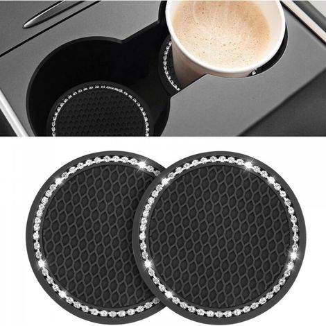 2 Pièces Porte Gobelet Voiture, Silicone Porte Gobelet, Accesoir Voiture, Lot De 2 Porte-Gobelets Universels, Accessoire Interieur Voitu (1/5)