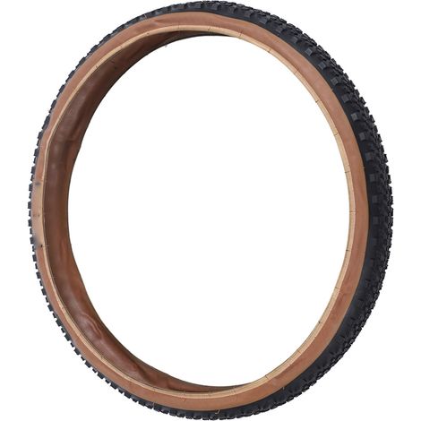 Pneu VTT 27.5x2.20 Noir et Jaune Antidérapant, Pneu Pliant pour Vélo Tout-Terrain et Route, Résistant (1/5)