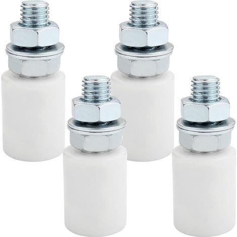Roulette Portail Coulissant 4 pcs, Guide Portail Coulissant, Galet Porte Coulissante Nylon 30x40, Kit Portail Coulissant sans Bruit pour Portail/Porte (1/5)