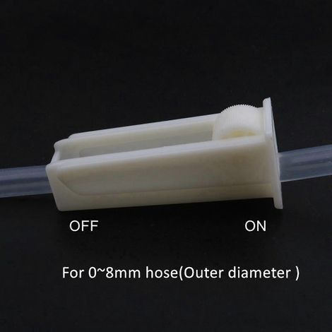 Colliers de serrage pour tubes en plastique, contrôle de débit réglable, colliers d'arrêt pour tuyaux de siphon (1/4)