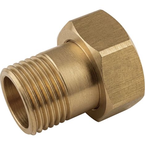 Raccord union plat Mâle/Femelle 15x21 (1/2") X 20x27 (3/4") Laiton - 1 pièce (1/4)