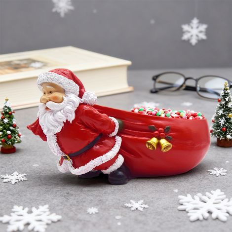 Decorazioni natalizie in resina, sacchetti a forma di campana, Babbo Natale, decorazioni creative, decorazioni festive per la scrivania del soggiorno. (1/3)