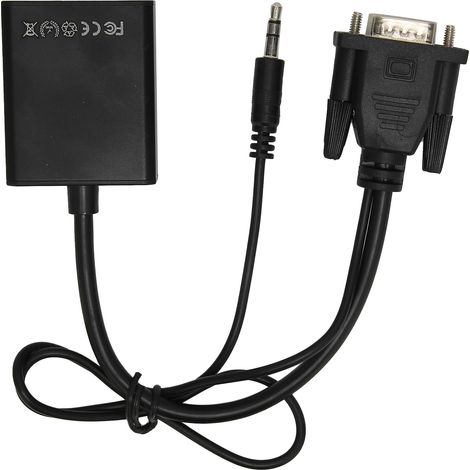 Adaptateur VGA-HDMI pour Transmission Audio-Vidéo Haute Définition
