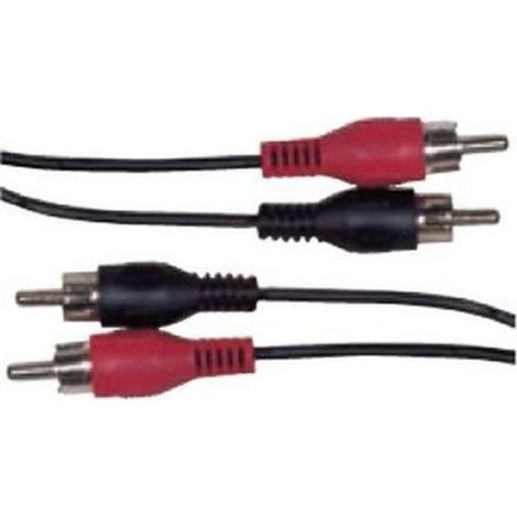 Câble Rca - 2x Rca Mâle À 2x Rca Mâle - 10 M - Noir