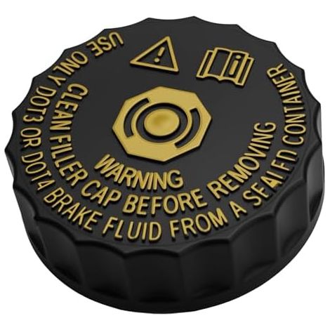 Bouchon de Réservoir Liquide Frein pour Citroën Peugeot 206, 207, 307, 308, 408, 508, C2, C3-XR, C4, C5, 2008, 3008, 301 Protection Anti-Poussière Optimale (OE:1613328880) - (1/5)