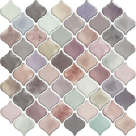 d'autocollants muraux auto adhésifs 3D autocollants pour carreaux de marbre 30.5 peler et coller cuisine salle bain 2 pièces 30.5CM (1/5)