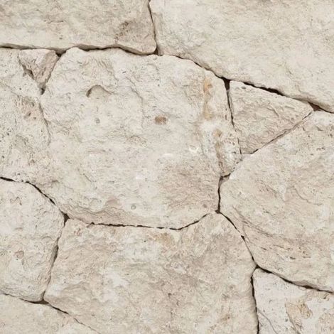Parement Pierre Naturelle Travertin Beige Clair - Couche 1m² - Ti'ma Stone (1/5)