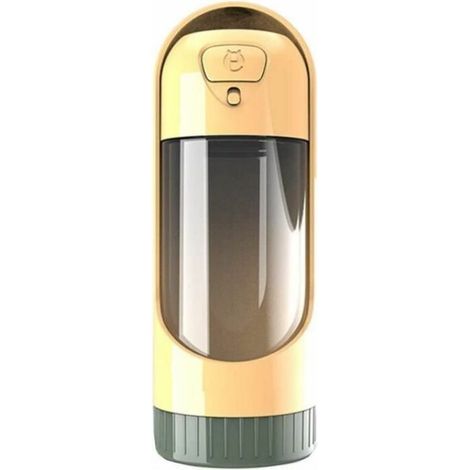Hunde-Trinkflasche, Teleskop-Design, praktische Hunde-Trinkflasche für Reisen, robust und leicht mit Verriegelungsknopf (1/4)